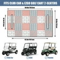 thumbnail image 3 of Low-Maintenance Golf Cart Seat Cover 51" x 31", Easy Clean Microfiber Towel for EZGO, Yamaha, Club Car Seats, 3 of 8