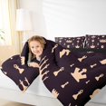 thumbnail image 4 of Feelyou Princess Crown Bedding Comforter Set for Teens, Cartoon Chess Print Twin Comforter Sets, King and Queen Reversible Bedding Set, Luxury Bedroom Decor, 2 Pieces, 4 of 8