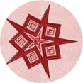 thumbnail image 1 of Ahgly Company Machine Washable Indoor Round Transitional Red Area Rugs, 8' Round, 1 of 7