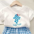 thumbnail image 5 of TMOYZQ Baby Boys Girls Outfits Cotton Short Sleeve Cute Print T-shirt Plaid Shorts Toddler Casual Beach Outfit Summer Clothes, 5 of 5