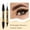 Brown, variant on Kokovifyves Double-headed Four-prong Eyebrow Pencil Waterproof and Sweat-proof Three-dimensional Eyebrow Glue Setting Liquid 1.5ml+0.5ml