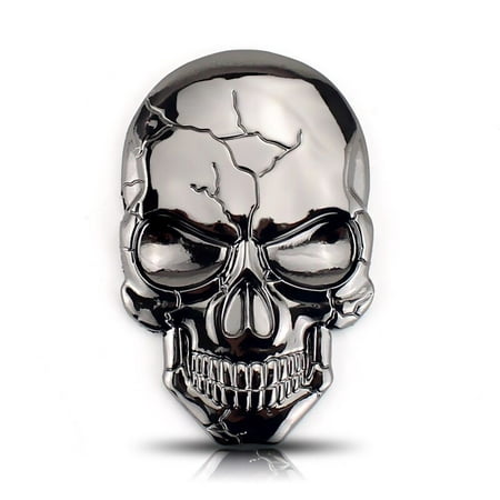Voiture 3D Métal Crâne Logo Autocollant Modifié Alliage Crâne Autocollants  Voiture Corps Queue Autocollants Moto Emblème Badge Décalcomanies Logo Du  1,27 €