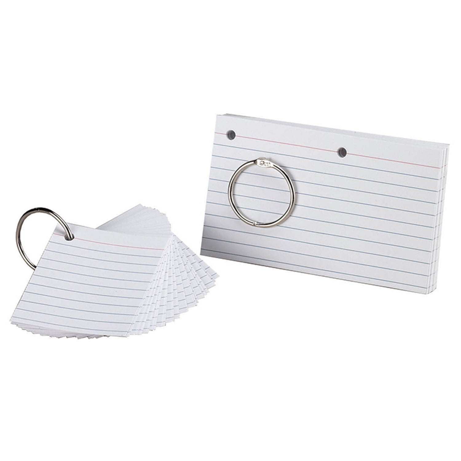 Oxford JustFlip-it! Punched & Perfed Study Cards, 3" x 5", 75 Per Pack, 12 Packs