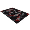 thumbnail image 5 of Allstar Modern Accent Rug with Intersecting Line design Red 8' x 10' 8' x 10', 5 of 5