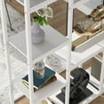 thumbnail image 3 of Industrial 12-Open Shelf Etagere Bookcase, Rustic Vintage Book Shelves Display Shelf Storage Organizer for Home Office, 3 of 5