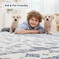 thumbnail image 6 of Washable Rugs 8x10 Area Rugs for Living Room,Modern Abstract Rugs for Bedroom,Large Carpets,Ultra Soft Faux Wool Retro Dining Room Rug,Non Slip&Non-Shedding Low Pile Print Rug- Blue-white-gray, 6 of 7