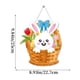 thumbnail image 3 of CaiYueKe Easter Bunny Wall Decor Hanging Wooden Sign Spring Holiday Home Decoration Party Pendant Ornament for Indoor Outdoor Seasonal Festive Decorations Housewarming Gift, 3 of 7