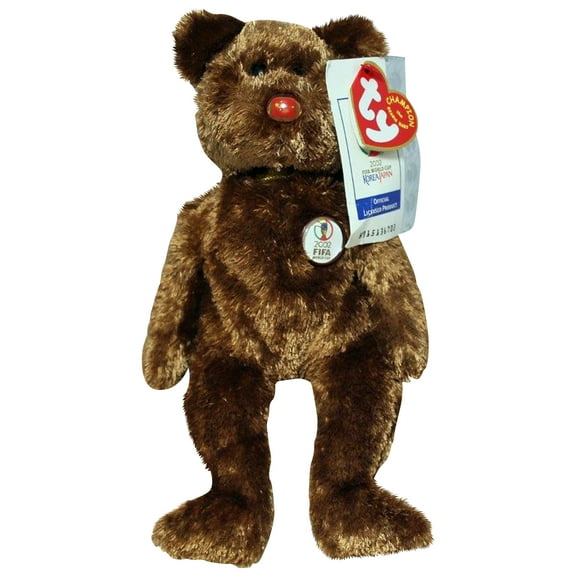 Ty Beanie Baby: Champion China FIFA World Cup Bear | Stuffed Animal | MWMT