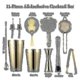 thumbnail image 1 of Kit de barman profesional de coctelera Boston de acero inoxidable de 10 piezas, 1 of 1