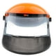 thumbnail image 2 of Escudo de cara de recortadora Guardia forestal de la cara forestal para tareas de motosierras Minería de jardinería Naranja, 2 of 8