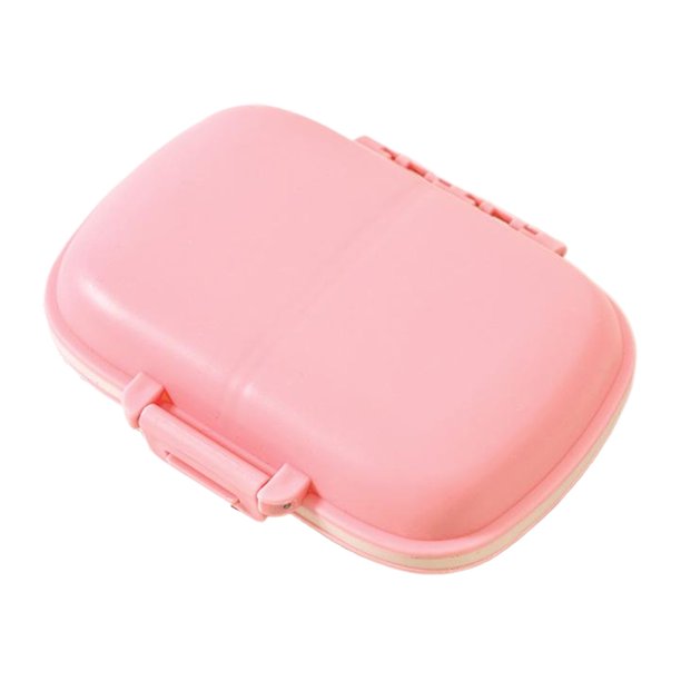 Organizador Mini Tableta Case Medicine Almacenamiento 8 Compartimentos A Prueba Polvo para La Vitamina Medicina Transporte