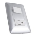 thumbnail image 5 of KIT 2 PLACAS CON 1 APAGADOR Y 1 CONTACTO SILVER Sanelec SILVER 4497, 5 of 5