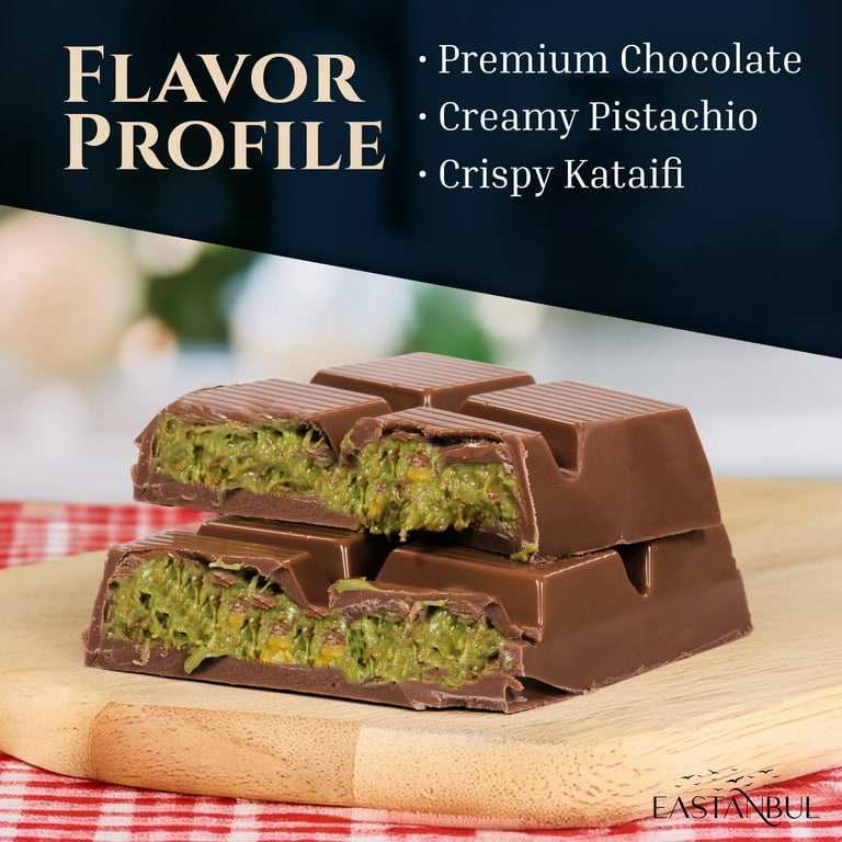 Eastanbul Dubai Chocolate Bar Pistachio, Kunafa, 7oz, Halal