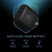 Native Union Fast GaN Charger PD 67W – USB-C Multi-Device Ports with US/CA, EU, UK Adapters (Black)