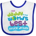 thumbnail image 3 of Inktastic Truck Driver Daddy Boys or Girls Baby Bib, 3 of 4