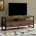 thumbnail image 2 of Monarch Specialties Tv Stand, 60 Inch, Console, Living Room, Bedroom, Brown Laminate, 2 of 4
