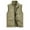 Yellow Cargo Vest for Men, variant on Mens Cargo Vest Sleeveless Clothes Fashion 2025 Trendy Classic Solid Coat Stand Collar Jacket Padded Design Casual Workout Khaki XL