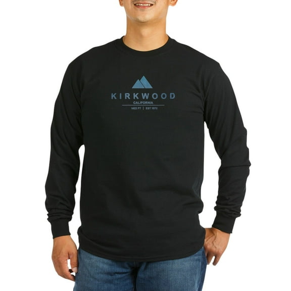 CafePress - Kirkwood Ski Resort California Long Sleeve T Shirt - Long Sleeve Dark T-Shirt