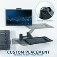 thumbnail image 4 of VIVO Sit-Stand Single Monitor Mount, Keyboard Tray, and PC Wall Mount Kit, 4 of 9