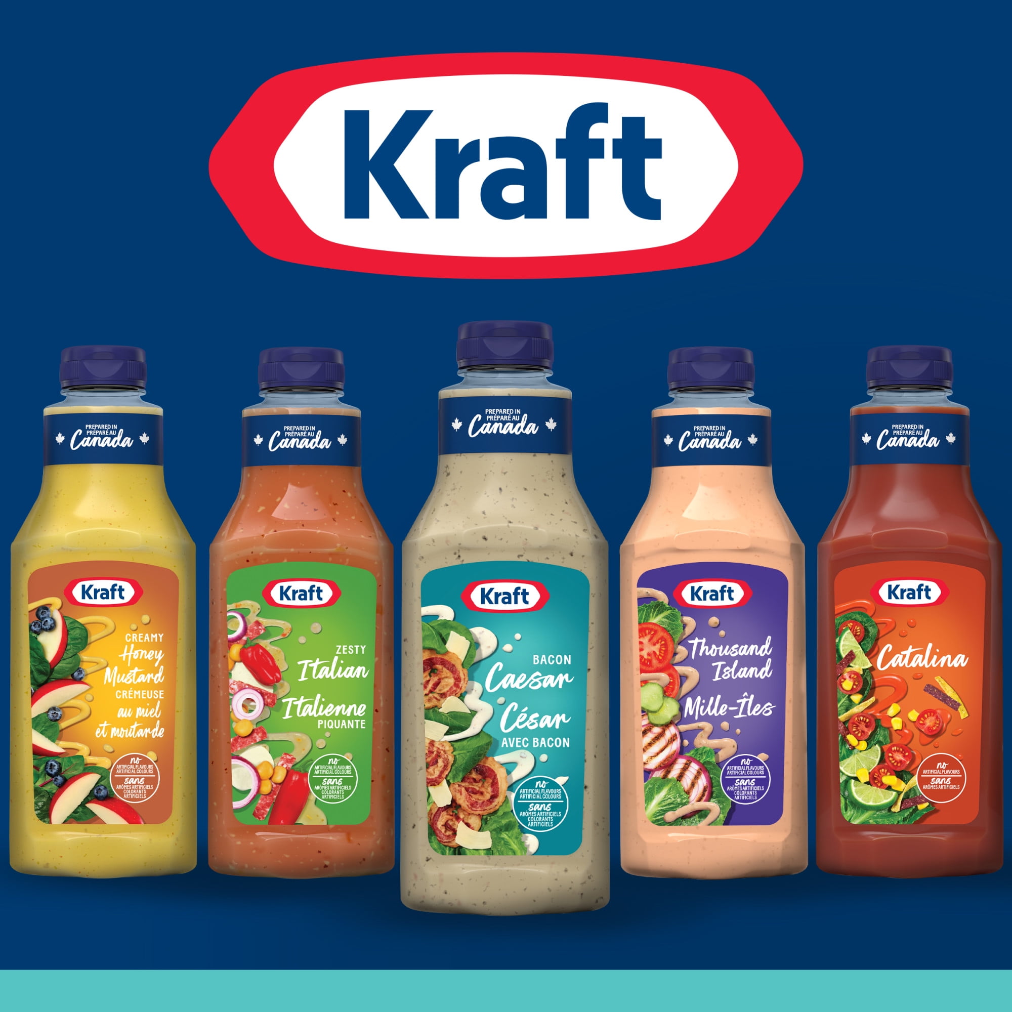 Vinaigrette César Avec Bacon, Bouteille KRAFT VIN. CESAR AVEC BACON 425 1