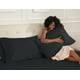 thumbnail image 3 of Juego de fundas de almohada con diseño de girasol, 100% algodón, tamaño queen, color negro, x2, 3 of 9