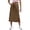 Coffee, variant on Ediodpoh Womens Skirt Women's High Waist Solid Color Casual Drawstring Side Slit Skater Skirt with Pockets Stretchy Comfortable A Line Coffee L