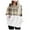 Beige##1, variant on jsaierl Fuzzy Hoodies for Women Sherpa Striped Hooded Sweatshirt Fleece Color Block Long Sleeve Quarter Zip Pullover Plush Winter Warm Top with Pocket
