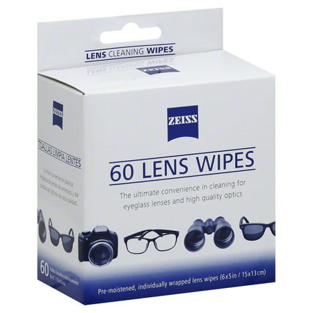 zeiss lens cleaning wipes small pre-moistened 60pk