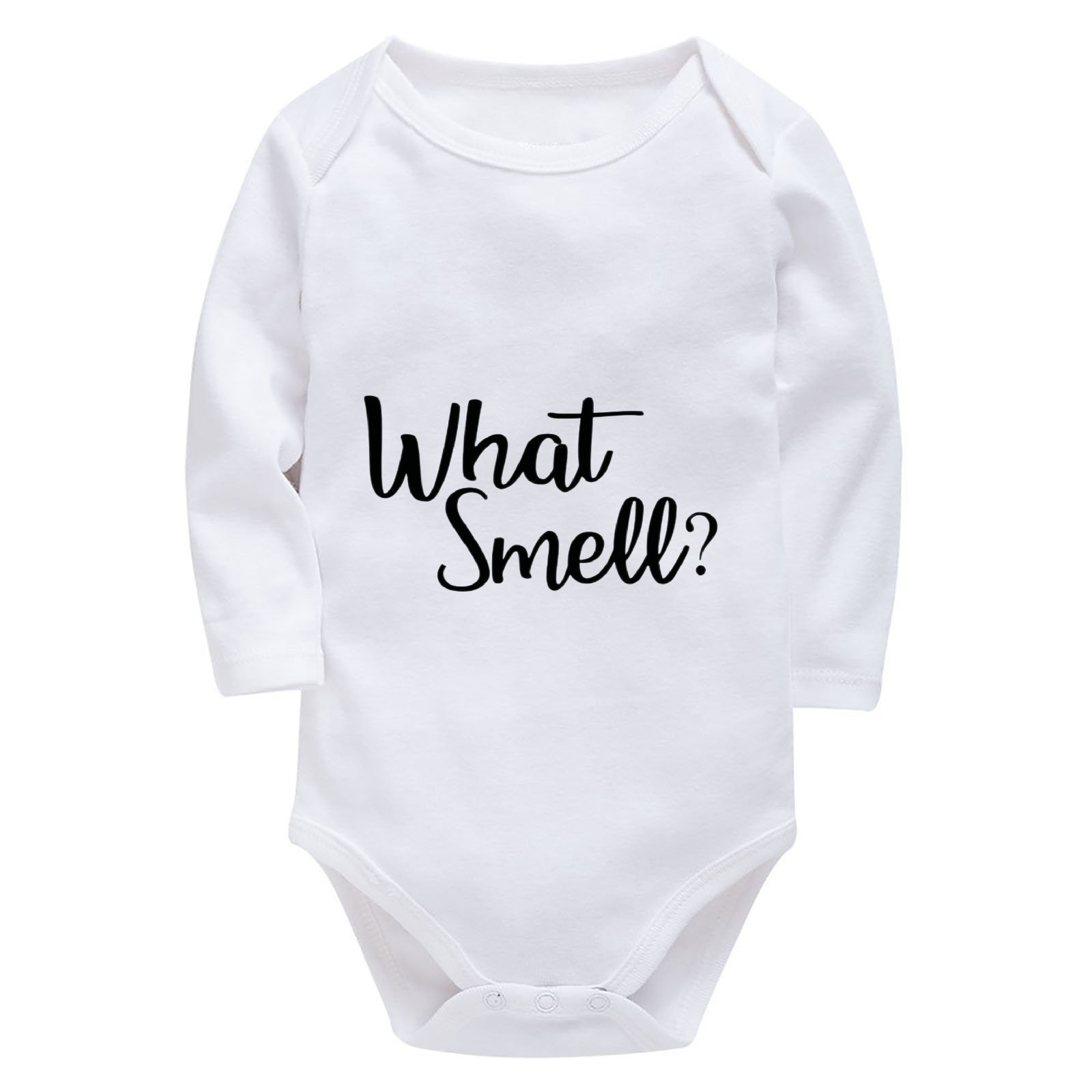 What Smell Neutral Baby Girl Outfit Long Sleeve Girl Onesie White Baby Onesie 0-3 Months Gender Neutral