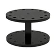 thumbnail image 2 of Soporte de acrílico para organizador de escritorio o estante, práctico, resistente, para almacenamiento y organización, estante de exhibición de mesa, Redondo negro, 2 of 8