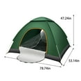 thumbnail image 3 of Cameland Camping Tent 2 Person Automatic Quadrangle Tent With Easy Setup 1 Door And 1 Skylight, 3 of 9