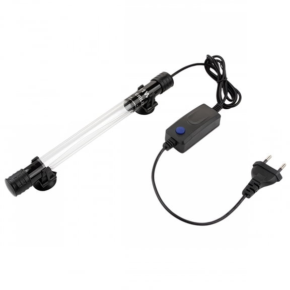 HIBIBUD Submersible UV Light Sterilizer Waterproof Clean Green Algae Lamp for Aquarium Fish Tank (11W)