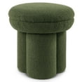 thumbnail image 2 of Furniture of America Thia I Modern 17.5" Upholstered Mushroom-Shape Design Stool, Green, 2 of 10