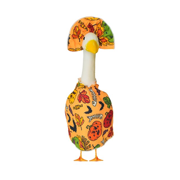 Decoraciones de Halloween, adornos de Halloween, regalos de Halloween, conjunto de vestido de ganso para porche, fiesta de festival de Halloween, conjunto de decoración de festival de ganso blanco de