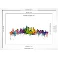 thumbnail image 5 of Art.com Philadelphia Pennsylvania Skyline Art Print by Michael Tompsett, White Frame Wall Art, 23" x 17", 5 of 5