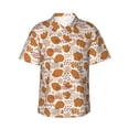 thumbnail image 4 of Wukai Cartoon Men's Hawaiian Shirt Short Sleeve Casual Button Down Summer Beach Aloha Shirt Tropical Print Holiday Party, 4 of 8