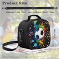 thumbnail image 5 of Jeiento Football Backpack and Lunch Box Set for Boys 7-10 10-12 School Bags Elementary Bookbag with Lunch Bag Pencil Case Splash Ink Middle Preschool Bagpack Kids Girls Daycare Rucksack Satchel, 5 of 7