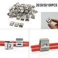 thumbnail image 6 of GDHOME 20/30/50/100Pcs Edge Clip Solar PV Cable Value Cable Tie Stainless Steel, 6 of 6
