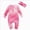 Pink, variant on 6-9 Months Newborn Baby Pullover Tie Dye Printed Color Long Sleeved Long Romper One-Piece Footed Romper Newborn Gift