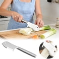 thumbnail image 2 of TIELUTT Stainless Steel Purpose Peeler Vegetable Slicer Kitchen with Comfortable Handle and Cheese for Cheese Making Potato Graters for Kitchen Stainless Steel Grape Skin Peeler Slice Peeler Spatula, 2 of 8