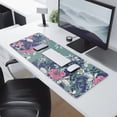 thumbnail image 2 of Long Mouse Pads for Desk,Pioneer Flower Floral Print Pattern Desk Mats on Top Of Desks, Desk Mouse Pad Extra Large with 3mm Non-Slip Base and Stitched Edge for Gaming,Office,Work,Home 31.5"x11.8", 2 of 6