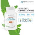 thumbnail image 3 of TerraForm Nutrition Extra Strength S-Acetyl Glutathione 300mg – 60 Acid-Resistant Capsules - Premium Glutathione Supplement - Highly Bioavailable & Stable Form of L-Glutathione – Made in USA, 3 of 10