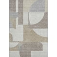 thumbnail image 2 of Addison Rugs Mayfield Premium Machine Washable Transitional Mid Century Khaki Rectangle Rug, 5' X 7'6" Machine Washable Transitional Mid Century Khaki Oversized Sherpa Throw Blanket, 2 of 7