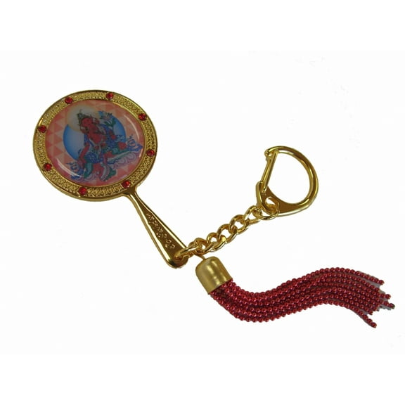 Red Tara Mirror Amulet for Authority and Control