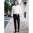 thumbnail image 2 of Unique Bargains Men's Long Sleeve Regular Fit Business Button Down Formal Shirt S White, 2 of 6
