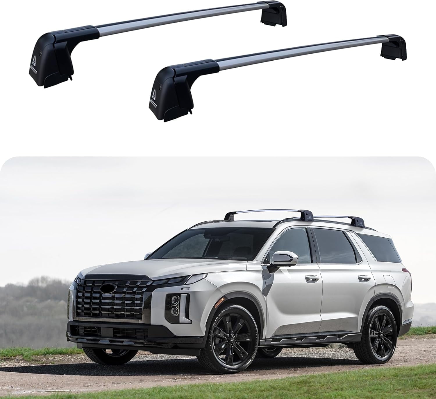 ROKIOTEX Roof Rack Crossbars With J-Bolts - Fits 2009-2010 Vibe/Matrix Naked Rooftop, 220 Lb Capacity
