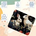thumbnail image 3 of Rabbit Square Non-Slip Rubber Bottom Printed Desk Mat Mouse Mat Gaming Mousepad Desk Pad - 8.3x9.8 Inch, Suitable for Office and Gaming, 3 of 6