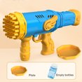 thumbnail image 1 of Pistola de burbujas automática de 32 agujeros, accesorios de juguetes para verano al aire libre (azul) DQrwqpou Libre de BPA, 1 of 4