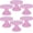 PINK B, variant on 6 count Plastic Mini Cake Stands, Detachable Cupcake Display Stands for Wedding Shower ( B)
