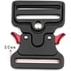 thumbnail image 3 of Hebilla táctica de metal con forma para collar de perro, bolsos, equipaje, cinturón, ropa (negro, 50 mm de ancho), 3 of 4